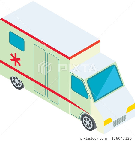 Ambulance car vector emergency van truck vehicle 126043126