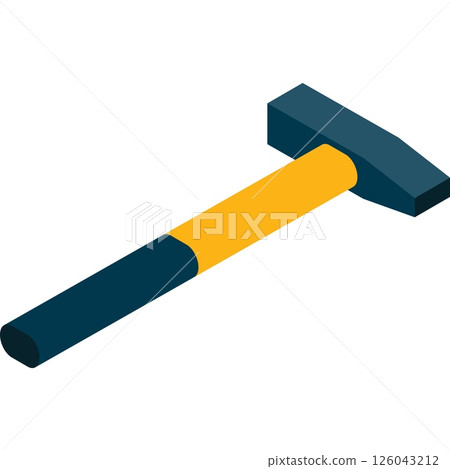 Hammer vector icon build carpenter tool isolated Hammer vector icon build carpenter tool isolated 126043212