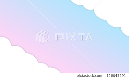 Clouds and gradient background Clouds and gradient background 126043291