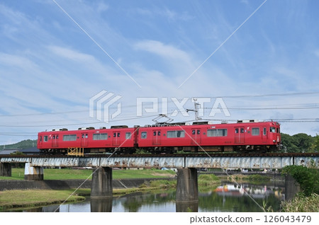 Meitetsu Hiromi Line 6000 series train Meitetsu Hiromi Line 6000 series train 126043479