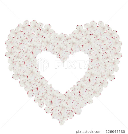 White hydrangea flowers watercolor frame. Hand drawn delicate flower in the shape of a heart on isolated white background. Botanical illustration. Ideal for wedding and birthday cards White hydrangea flowers watercolor frame. Hand drawn delicate flower in the shape of a heart on isolated white background. Botanical illustration. Ideal for wedding and birthday cards 126043580
