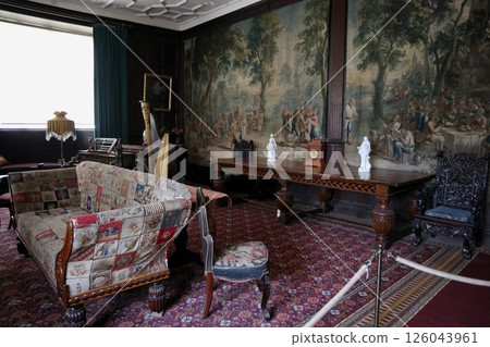 The castle salon, St Fagans Historic Village, Wales The castle salon, St Fagans Historic Village, Wales 126043961