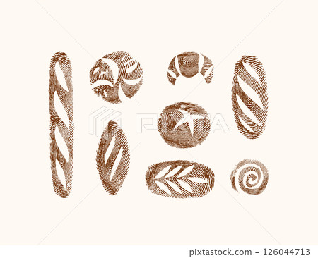Bread fingerprint collection beige 126044713