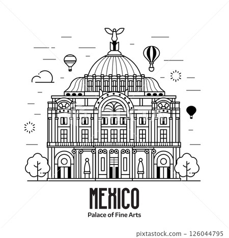 Mexico City Palace of Fine Arts Landmark 126044795