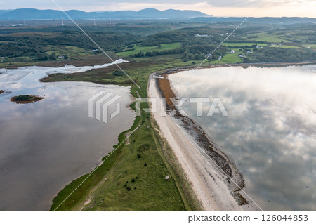 Aerial view of Ballyiriston beach by Portnoo in County Donegal - Ireland Aerial view of Ballyiriston beach by Portnoo in County Donegal - Ireland 126044853