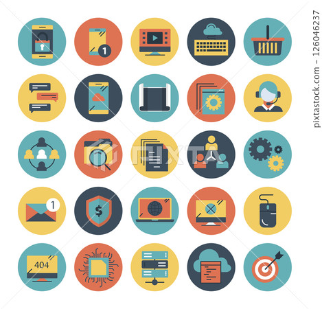 icon, online, vector 126046237