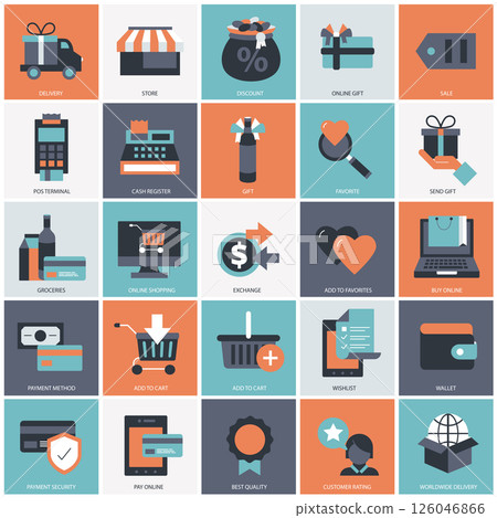 icon, set, vector 126046866