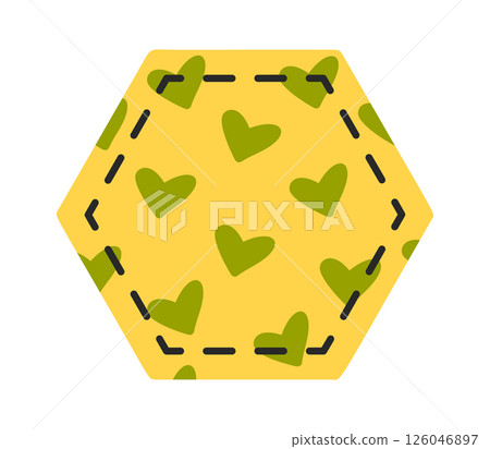 Sewing stitched fabric cloth item 126046897