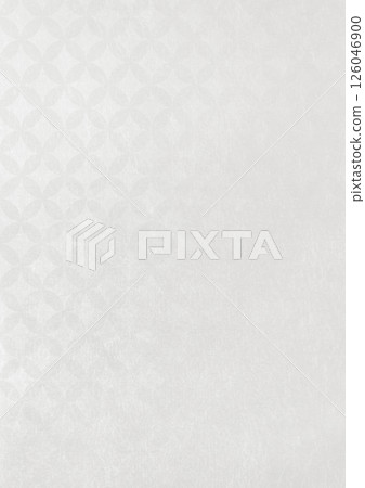 帶有七寶圖案的紋理日本圖案背景（背景材料）灰色箔 126046900