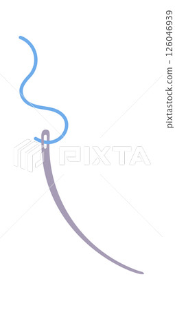 Needle thread loop design element Needle thread loop design element 126046939