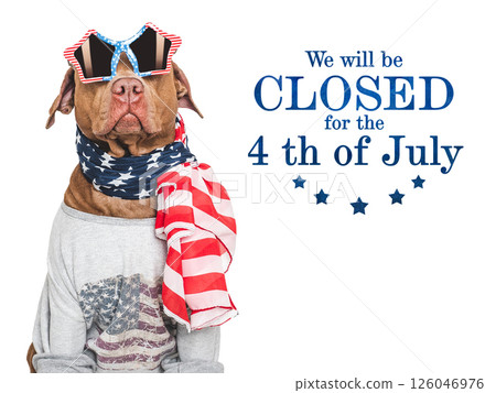 Signboard with the inscription We will be closed Signboard with the inscription We will be closed 126046976