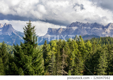 Dolomites Alpe di Siusi, Italy landscape 126047082