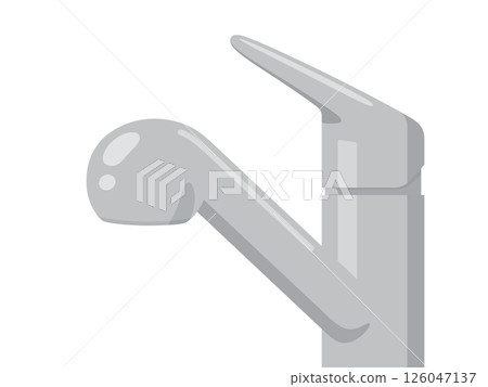 Kitchen faucet illustration_no water 126047137