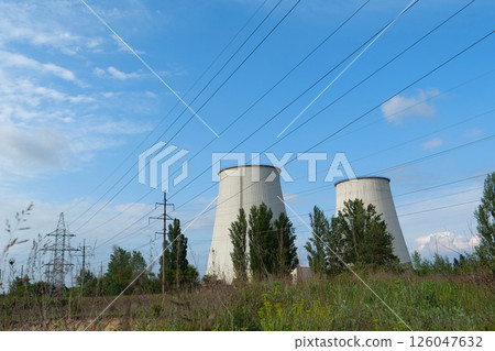 Panorama view of heat electropower station 126047632