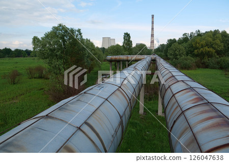 View of heat electric power station 126047638