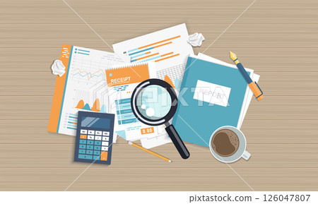 business, chart, vector 126047807
