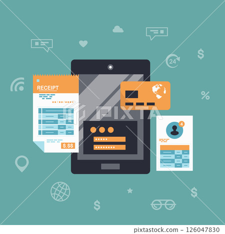 banking, online, vector 126047830