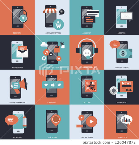 icon, set, vector 126047872