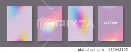 3d glassmorphism glass with iridescent colors on the pastel purple. Abstract gradient background. Corrugated trendy texture. Vector illustration. 3d glassmorphism glass with iridescent colors on the pastel purple. Abstract gradient background. Corrugated trendy texture. Vector illustration. 126048195