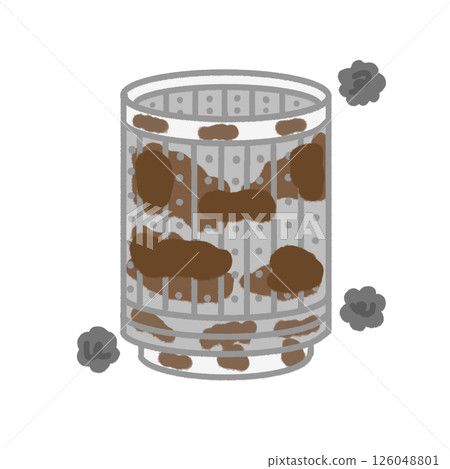 Illustration of a dirty washing machine 126048801