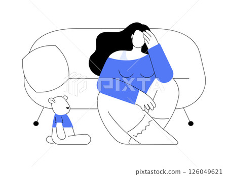 Infantilism isolated cartoon vector illustrations. 126049621