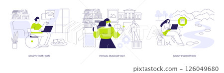 Online education opportunities isolated cartoon vector illustrations se Online education opportunities isolated cartoon vector illustrations se 126049680