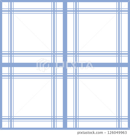 Classic kitchen plaid style pattern. Geometric check tablecloth print in blue and white color. Simple minimalistic background checkered plaid for textile home design. Classic kitchen plaid style pattern. Geometric check tablecloth print in blue and white color. Simple minimalistic background checkered plaid for textile home design. 126049963