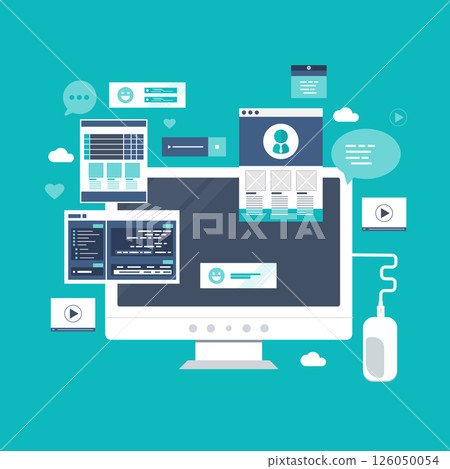 computer, design, vector - Stock Illustration [126050054] - PIXTA