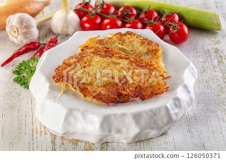 Golden fried potato pancake - Draniki Golden fried potato pancake - Draniki 126050371