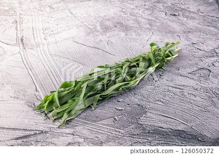 Fresh green estragon aroma stem Fresh green estragon aroma stem 126050372