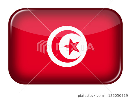 Tunisia web icon rectangle button Tunisia web icon rectangle button 126050519