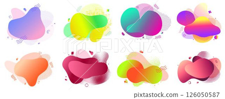 A vibrant collection of colorful abstract shapes A vibrant collection of colorful abstract shapes 126050587