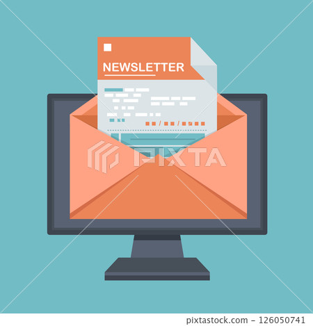 email, newspaper, vector 126050741