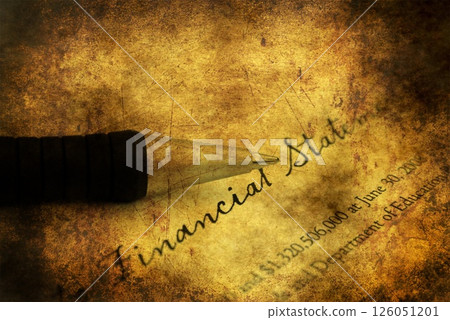 Financial statement grunge concept 126051201