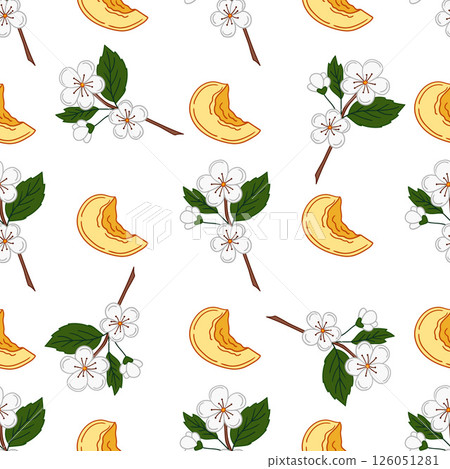 Seamless cute pattern. Pattern for textiles in hand draw style 126051281