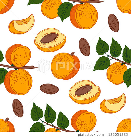Seamless cute pattern. Pattern for textiles in hand draw style Seamless cute pattern. Pattern for textiles in hand draw style 126051283
