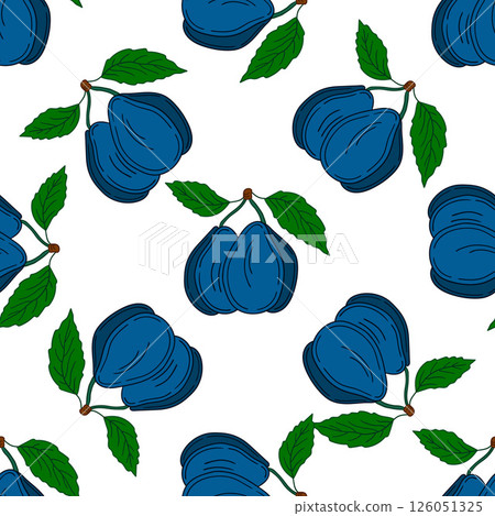 Pattern for textile or kitchen in hand draw style. Seamless pattern 126051325