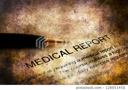 Medical report grunge concept 126051458