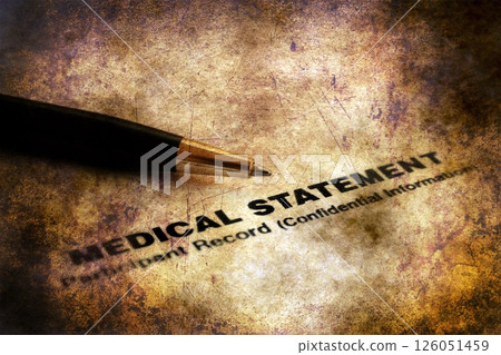 Medical statement grunge concept 126051459