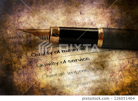 Quality survey form grunge concept 126051464