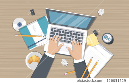 concept, typewriter, vector 126051529