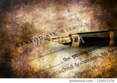 Certificate of service grunge concept Certificate of service grunge concept 126051576