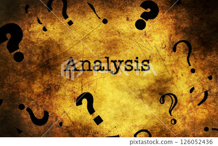 Analysis text grunge concept 126052436