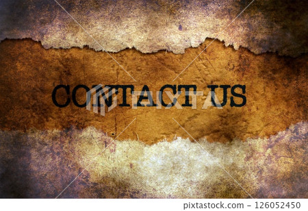 Contact us text on grunge background Contact us text on grunge background 126052450