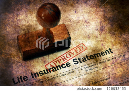 Life insurance - approved grunge concept Life insurance - approved grunge concept 126052463