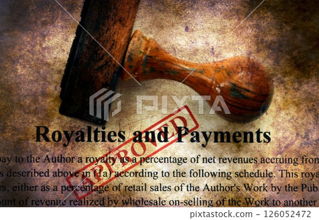 Royalties and payments grunge concept Royalties and payments grunge concept 126052472