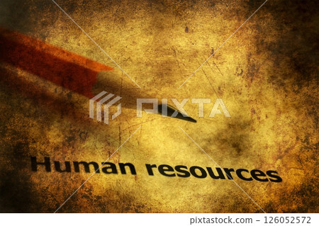Human resources grunge concept Human resources grunge concept 126052572