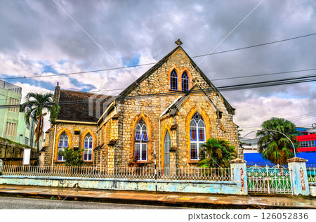 Tranquility Methodist Church in Port of Spain, the capital of Trinidad and Tobago in the Caribbean region 126052836