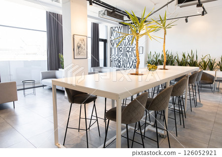 Picture of an office premises with modern furniture and design Picture of an office premises with modern furniture and design 126052921