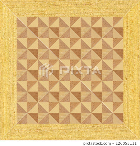 Wooden marquetry frame can be patterns created from the combination of pine wenge and walnut wood, wooden floor, parquet, cutting board Wooden marquetry frame can be patterns created from the combination of pine wenge and walnut wood, wooden floor, parquet, cutting board 126053111